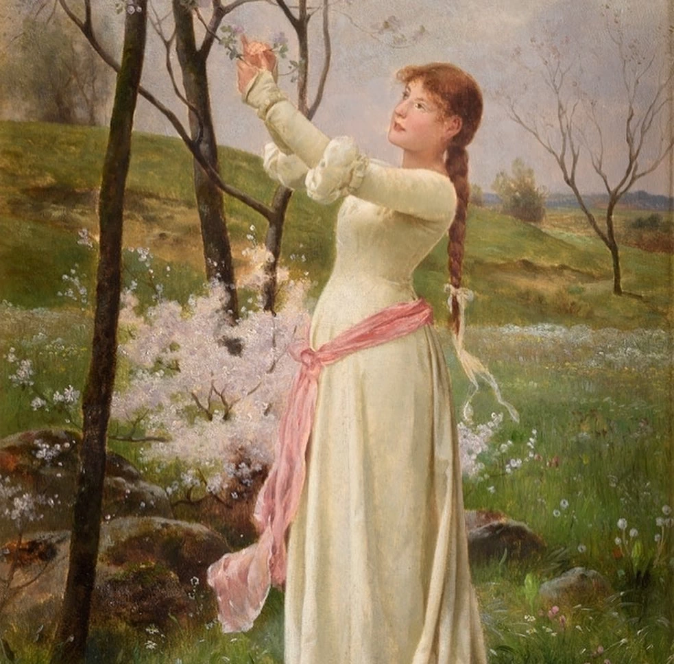 Eduard Niczky - Il pergolato del giardino, dettaglio